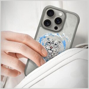 Nimmy Panther MagSafe dėklas Apple iPhone 16 Pro light pilkos spalvos - Image 10