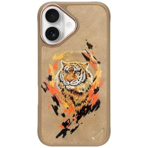 Nimmy Tiger MagSafe dėklas Apple iPhone 16 light rudos spalvos - Image 1