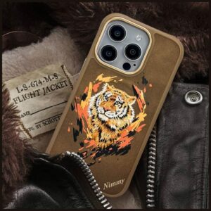 Nimmy Tiger MagSafe dėklas Apple iPhone 16 Pro light rudos spalvos - Image 10