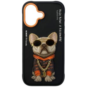 Dėklas Nimmy Glasses Cool Dog for Apple iPhone 17 juodos spalvos - Image 1