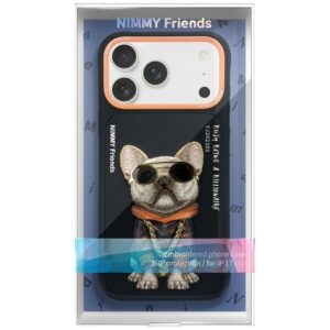Dėklas Nimmy Glasses Cool Dog for Apple iPhone 17 Pro juodos spalvos - Image 2