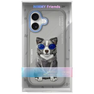 Dėklas Nimmy Glasses Cool Dog for Apple iPhone 17 grey - Image 7