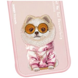 Dėklas Nimmy Glasses Cool Dog for Apple iPhone 17 Pro Max rožinės spalvos - Image 5