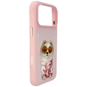 Dėklas Nimmy Glasses Cool Dog for Apple iPhone 17 Pro Max rožinės spalvos - Image 6