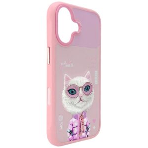Dėklas Nimmy Cool&Cute 2.0 Cat Apple iPhone 17 rožinės spalvos - Image 6