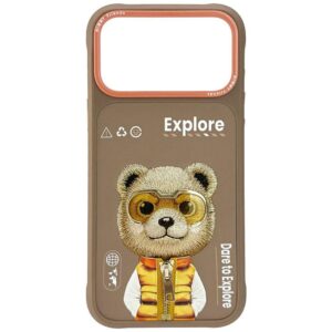 Dėklas Nimmy Cool&Cute 2.0 Bear Apple iPhone 17 Pro Max beige