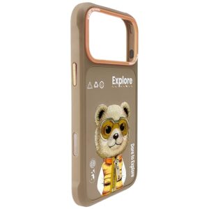 Dėklas Nimmy Cool&Cute 2.0 Bear Apple iPhone 17 Pro Max beige - Image 3