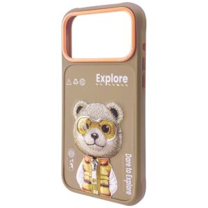 Dėklas Nimmy Cool&Cute 2.0 Bear Apple iPhone 17 Pro Max beige - Image 4