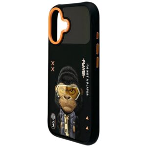 Dėklas Nimmy Cool&Cute 2.0 Gorilla Apple iPhone 17 juodos spalvos - Image 4