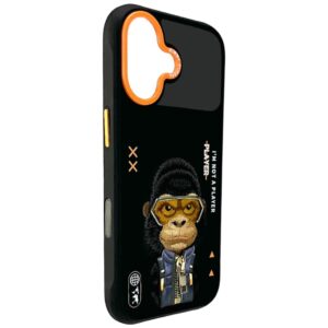 Dėklas Nimmy Cool&Cute 2.0 Gorilla Apple iPhone 17 juodos spalvos - Image 5