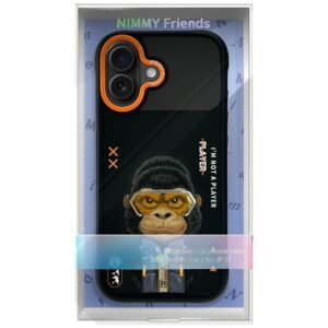 Dėklas Nimmy Cool&Cute 2.0 Gorilla Apple iPhone 17 juodos spalvos - Image 7
