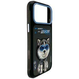 Dėklas Nimmy Cool&Cute 2.0 Wolf Apple iPhone 17 Pro Max juodos spalvos - Image 3