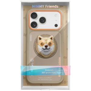 Dėklas Nimmy Glasses Cool Dog MagSafe for Apple iPhone 17 beige - Image 2