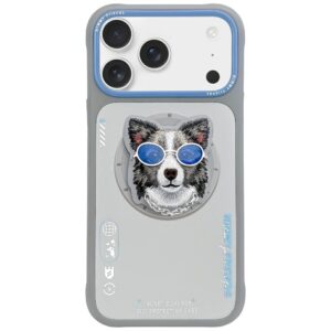 Dėklas Nimmy Glasses Cool Dog MagSafe for Apple iPhone 17 grey