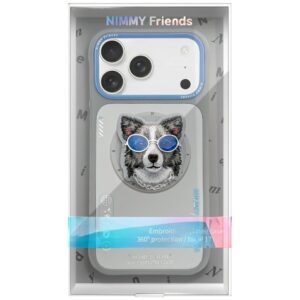 Dėklas Nimmy Glasses Cool Dog MagSafe for Apple iPhone 17 grey - Image 2