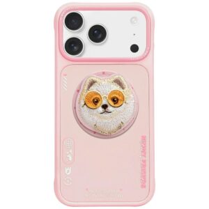 Dėklas Nimmy Glasses Cool Dog MagSafe for Apple iPhone 17 Pro pink