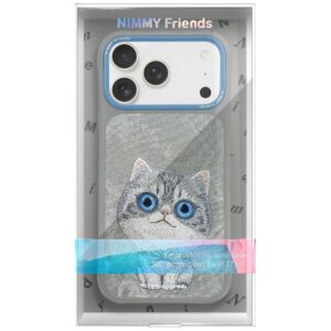 Dėklas Nimmy Big Eyed Pet 2.0 Cat Apple iPhone 17 Pro grey - Image 2
