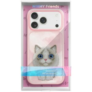 Dėklas Nimmy Big Eyed Pet 2.0 Cat Apple iPhone 17 Pro rožinės spalvos - Image 2