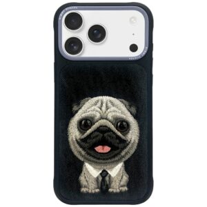 Dėklas Nimmy Big Eyed Pet 2.0 Dog Apple iPhone 17 Pro Max juodos spalvos