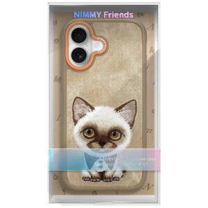 Nimmy Big Eyed Pet 2.0 Cat Dėklas Apple iPhone 17 Beige - Image 7