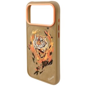 Nimmy Tiger MagSafe dėklas Apple iPhone 17 Pro light rudos spalvos - Image 4