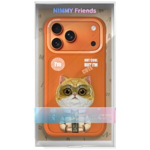 Dėklas Nimmy Cool&Cute 2.0 Cat Apple iPhone 17 Pro Max orange - Image 7