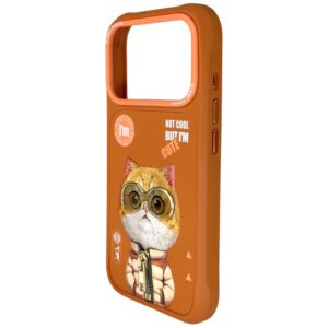 Dėklas Nimmy Cool&Cute 2.0 Cat Apple iPhone 17 Pro Max orange - Image 3