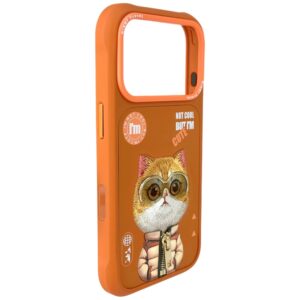 Dėklas Nimmy Cool&Cute 2.0 Cat Apple iPhone 17 Pro Max orange - Image 4