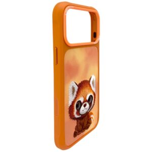 Dėklas Nimmy Big Eyed Pet 2.0 Raccoon Apple iPhone 17 Pro orange - Image 3