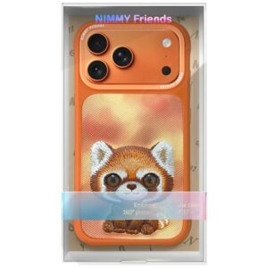 Dėklas Nimmy Big Eyed Pet 2.0 Raccoon Apple iPhone 17 Pro orange - Image 7