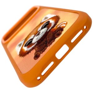 Dėklas Nimmy Big Eyed Pet 2.0 Raccoon Apple iPhone 17 Pro orange - Image 2