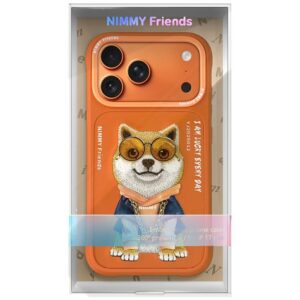 Dėklas Nimmy Glasses Cool Dog for Apple iPhone 17 Pro Max oranžinės spalvos - Image 7