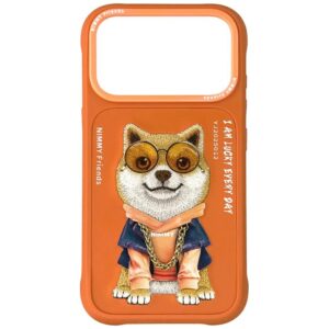 Dėklas Nimmy Glasses Cool Dog for Apple iPhone 17 Pro Max oranžinės spalvos - Image 1