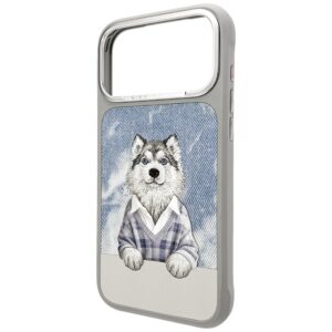 Dėklas Nimmy Gentle Pets Series Dog MagSafe Apple iPhone 17 Pro grey - Image 2