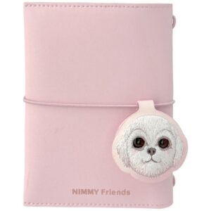 Notebook + pen Set 2-in-1 Nimmy New Big-Eye Cute Pets 2.0 Dog rožinės spalvos