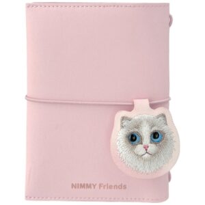 Notebook + pen Set 2-in-1 Nimmy New Big-Eye Cute Pets 2.0 Cat rožinės spalvos
