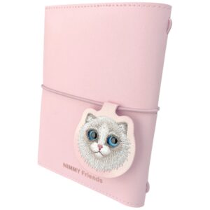 Notebook + pen Set 2-in-1 Nimmy New Big-Eye Cute Pets 2.0 Cat rožinės spalvos - Image 3