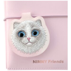 Notebook + pen Set 2-in-1 Nimmy New Big-Eye Cute Pets 2.0 Cat rožinės spalvos - Image 5