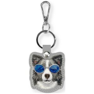 Dėklas locatorr Nimmy Glasses Cool and Cute Dog pilkos spalvos
