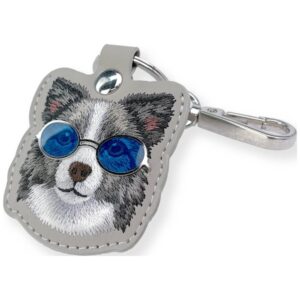 Dėklas locatorr Nimmy Glasses Cool and Cute Dog pilkos spalvos - Image 5