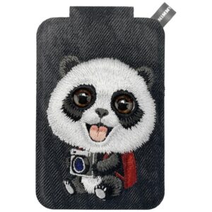 Magnetic phone wallet stand Nimmy New Big-Eye Cute Pets 2.0 Panda juodos spalvos - Image 1