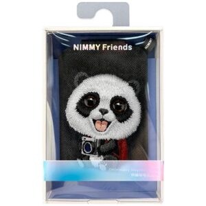 Magnetic phone wallet stand Nimmy New Big-Eye Cute Pets 2.0 Panda juodos spalvos - Image 7