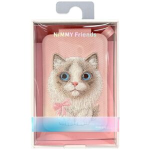 Magnetic phone wallet stand Nimmy New Big-Eye Cute Pets 2.0 Cat rožinės spalvos - Image 7