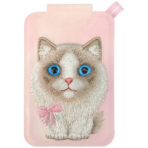Magnetic phone wallet stand Nimmy New Big-Eye Cute Pets 2.0 Cat rožinės spalvos - Image 1