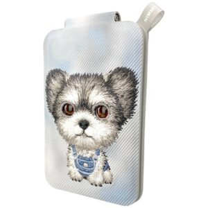 Magnetic phone wallet stand Nimmy New Big-Eye Cute Pets 2.0 Dog pilkos spalvos - Image 2