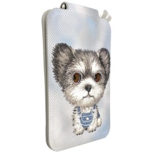 Magnetic phone wallet stand Nimmy New Big-Eye Cute Pets 2.0 Dog pilkos spalvos - Image 6