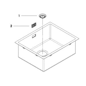Nerūdijančio plieno plautuvė Grohe K700, 31726SD0 - Image 2