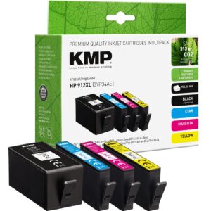 KMP 1765,4005 rašalo kasetė 4 vnt Derantis Didelė (XL) išeiga Žydras, Juoda, Geltona, Rausvai raudona