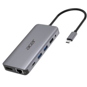 Acer 12-in-1 Type-C Dongle Vielinis USB 3.2 Gen 1 (3.1 Gen 1) Type-C Sidabras - Image 1