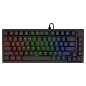Savio ASTRAL BLACK JADE klaviatūra Žaidimams USB QWERTY JAV tarptautinė versija Juoda